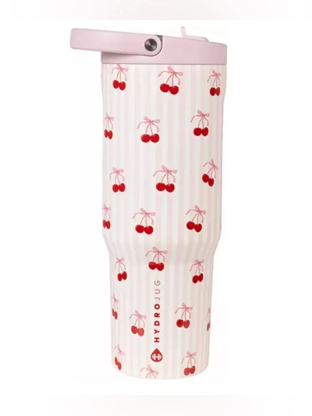 40oz Sweet Cherry Hydrojug sport bottle tumbler top handle🍒 40 oz